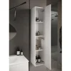 Colonne de rangement salle de bain 1 Porte Miroir L40xH195 cm
