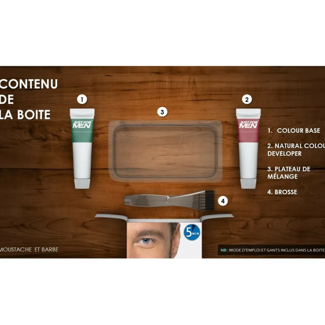 COLORATION BARBE Blond - Couleur naturelle-Just For Men