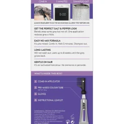 COLORATION CHEVEUX HOMME - Gris Noir-Just For Men