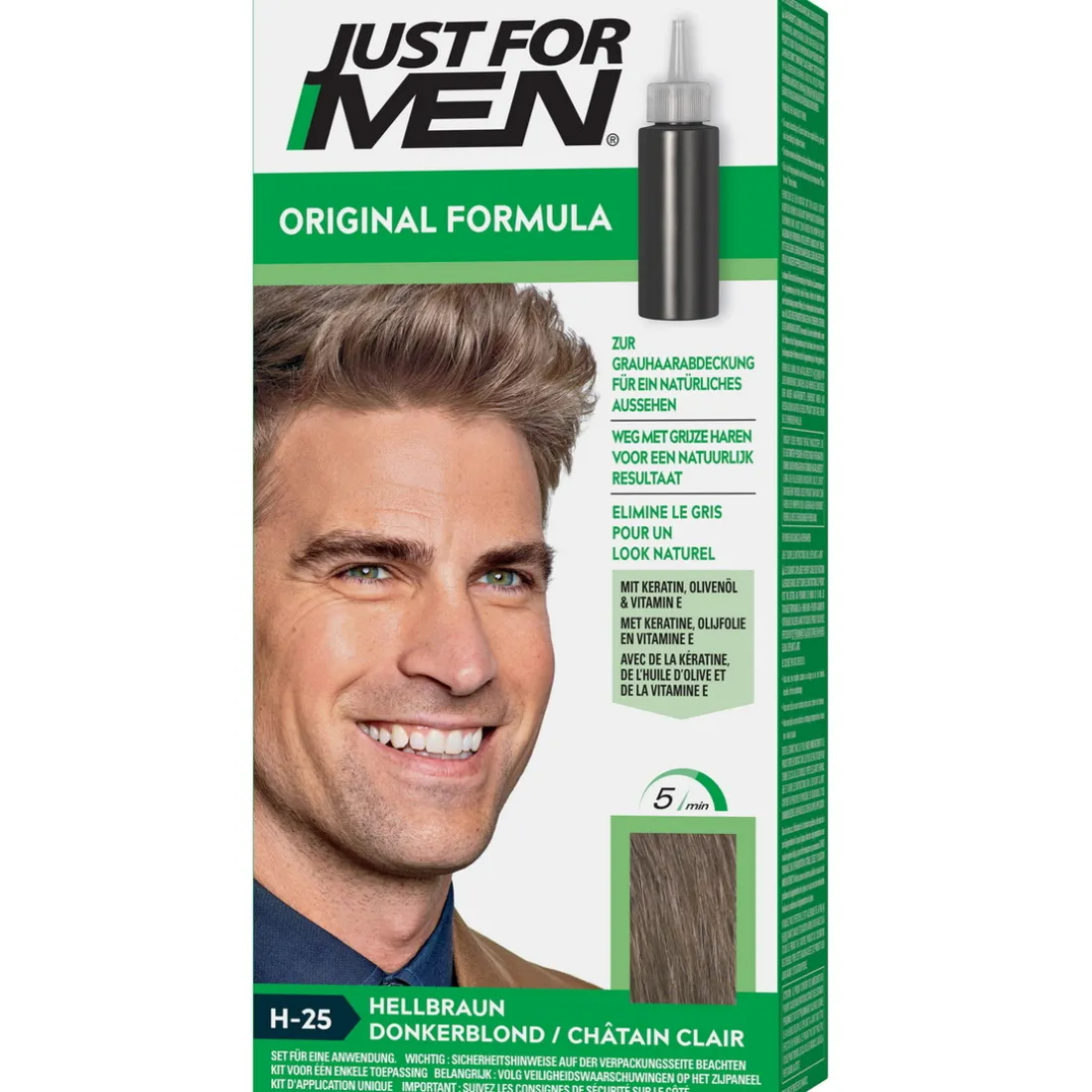 COLORATION CHEVEUX HOMME - Châtain Clair-Just For Men