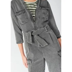 Combinaison carotte CHANCE noir en tencel