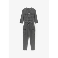 Combinaison carotte CHANCE noir en tencel