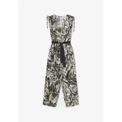 Combinaison droit HELOISE vert en viscose