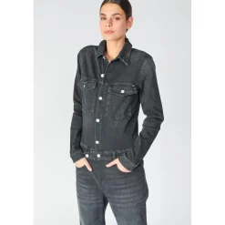Combinaison loose, large en jeans COSA noir