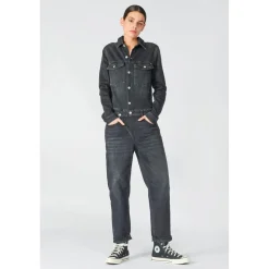 Combinaison loose, large en jeans COSA noir