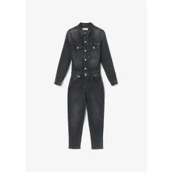 Combinaison loose, large en jeans COSA noir