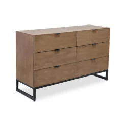 Commode 6 tiroirs Chêne Clair RAPA