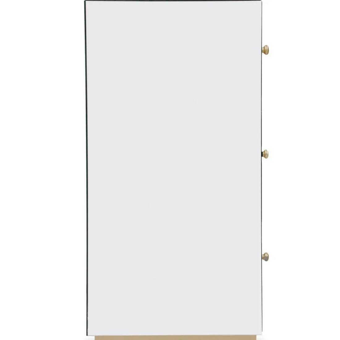 Commode 3 Tiroirs NARCISSAL En Miroir Pied Or