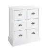 commode en bois massif à 6 tiroirs