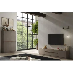 Commode FANTASY 4 portes panneaux de particules
