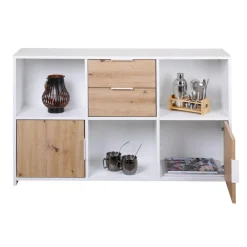 Commode PEPETO 2 tiroirs / 2 portes / 3 niches