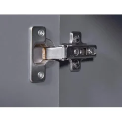Commode SILENZIA 2 portes & 4 tiroirs gris