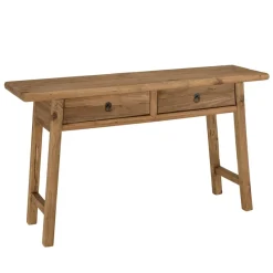 Console 2 tiroirs bois pin recyclé SANDY