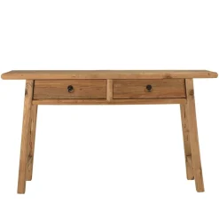 Console 2 tiroirs bois pin recyclé SANDY