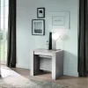 Console avec 4 allonges effet bois