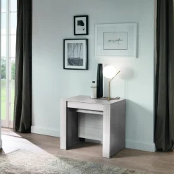 Console avec 4 allonges effet bois