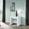 Console avec la possibilité de mettre 4 allonges blanc