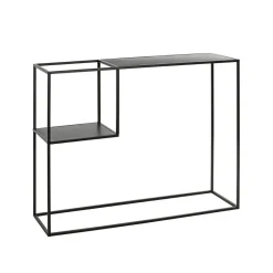 Console design industriel métal noir
