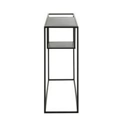 Console design industriel métal noir