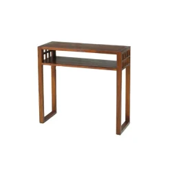 Console EDEN Rectangulaire 1 Étagère Bois Mindi
