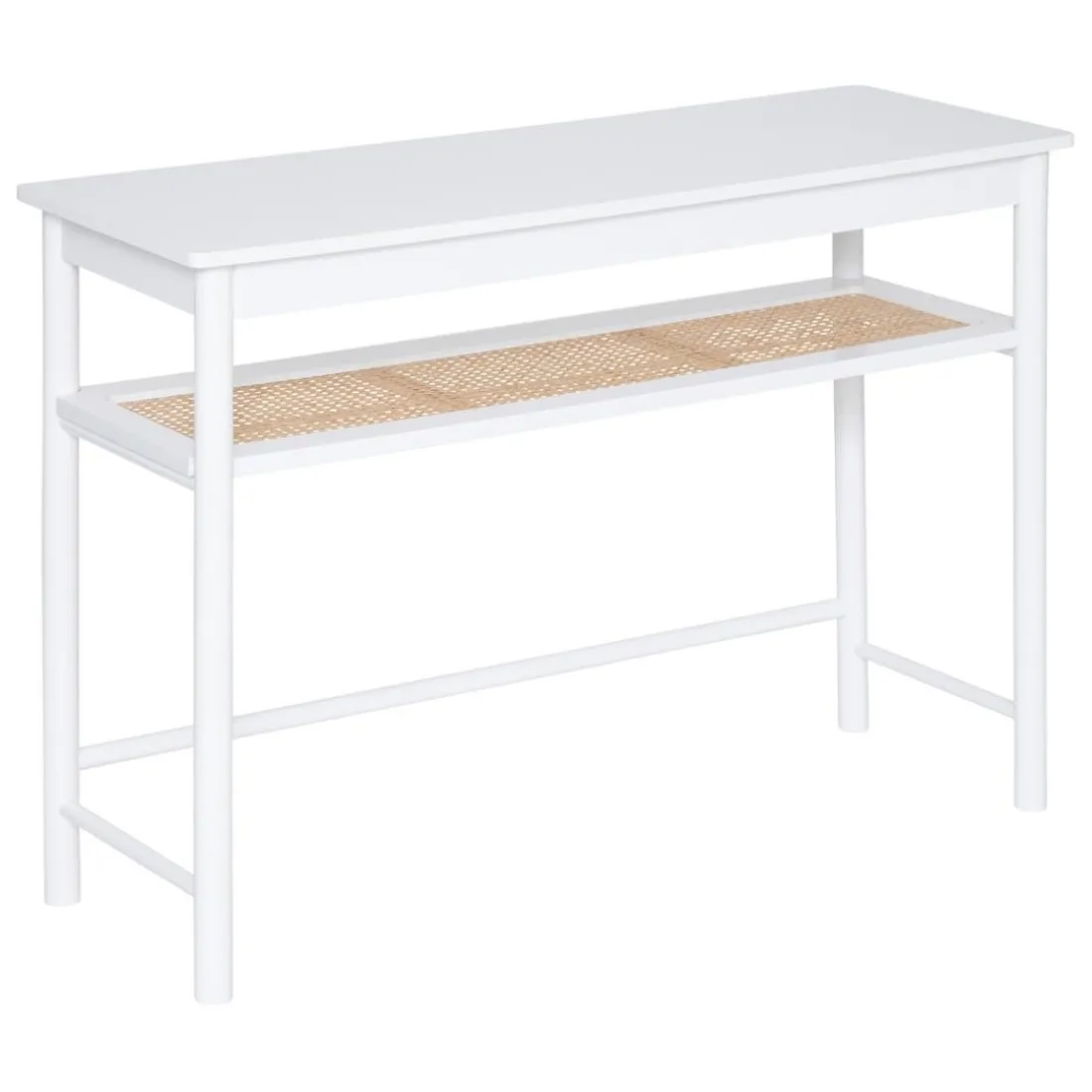 Console en bois avec etagère de rangement