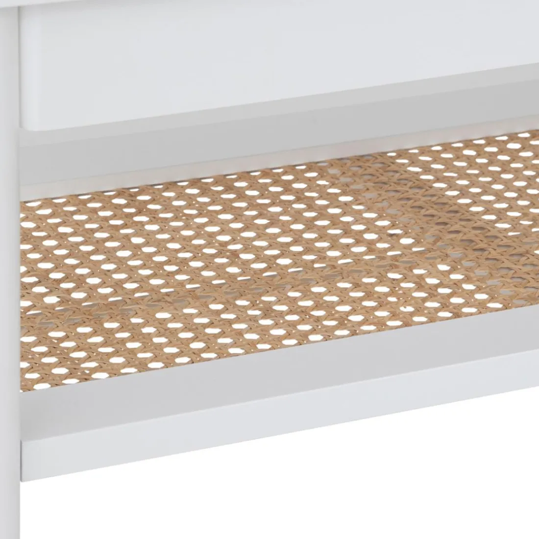 Console en bois avec etagère de rangement