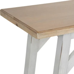 Console en bois avec plateau en Acacia