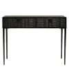 Console en bois de manguier massif noire