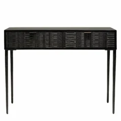 Console en bois de manguier massif noire