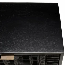Console en bois de manguier massif noire