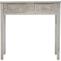 Console en bois naturel