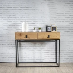 Console industrielle Bois et Métal SALMA