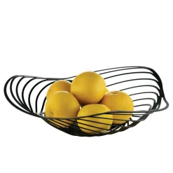 Corbeille à Fruit TRINITY en Acier Argenté