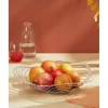 Corbeille à fruits argentée en acier Elvira