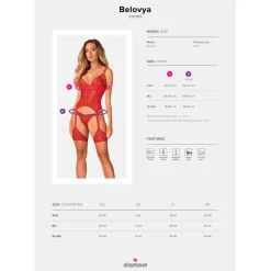 Corset Belovya XS/S - Rouge Obsessive
