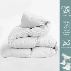 Couette 100% plumes blanc