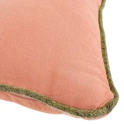 Coussin coton recyclé CORDIA rose