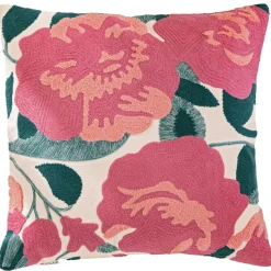 Coussin en coton 45x45cm ORTISSIA rose