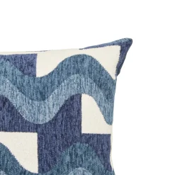 Coussin Floe 58x38cm - bleu egéen