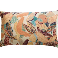 Coussin imprimé DORI Papaye 40 x 65