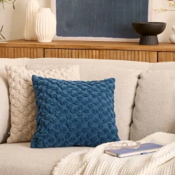 Coussin Nova 40x40cm - bleu egéen