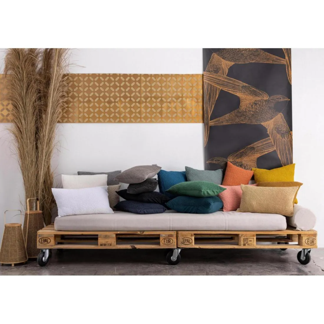 Coussin recyclé MAIA Craie