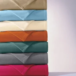 Couverture POLAIRE UNIE microfibre tempérée gris