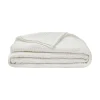 Couvre-lit en gaze de coton 120 gr/m2, Jazzy Blanc 260x240