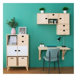 Cube en pin massif