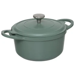 Cuiseur vapeur fonte d'aluminium vert
