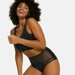Culotte absorbante taille haute noir