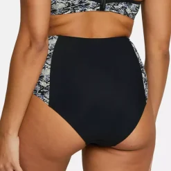 Culotte de bain taille haute noir