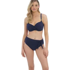 Culotte de bain Taille Haute - Bleue Fantasie Bain en nylon