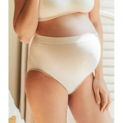 Culotte de grossesse Blanc - Cache Coeur en coton
